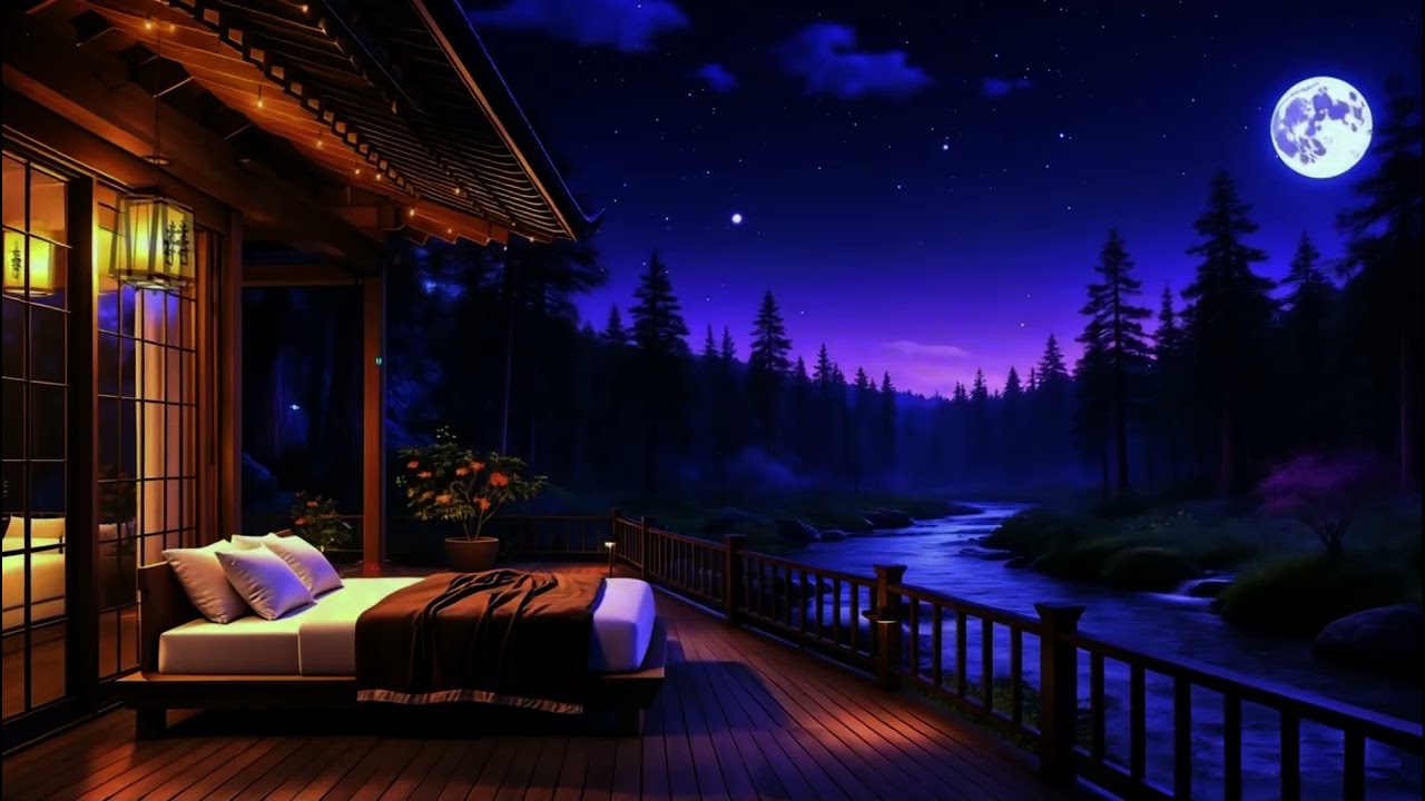 Drift Gently Into Sleep (No Ads) • Piano & Natural Sounds • Nighttime Relaxation Music
