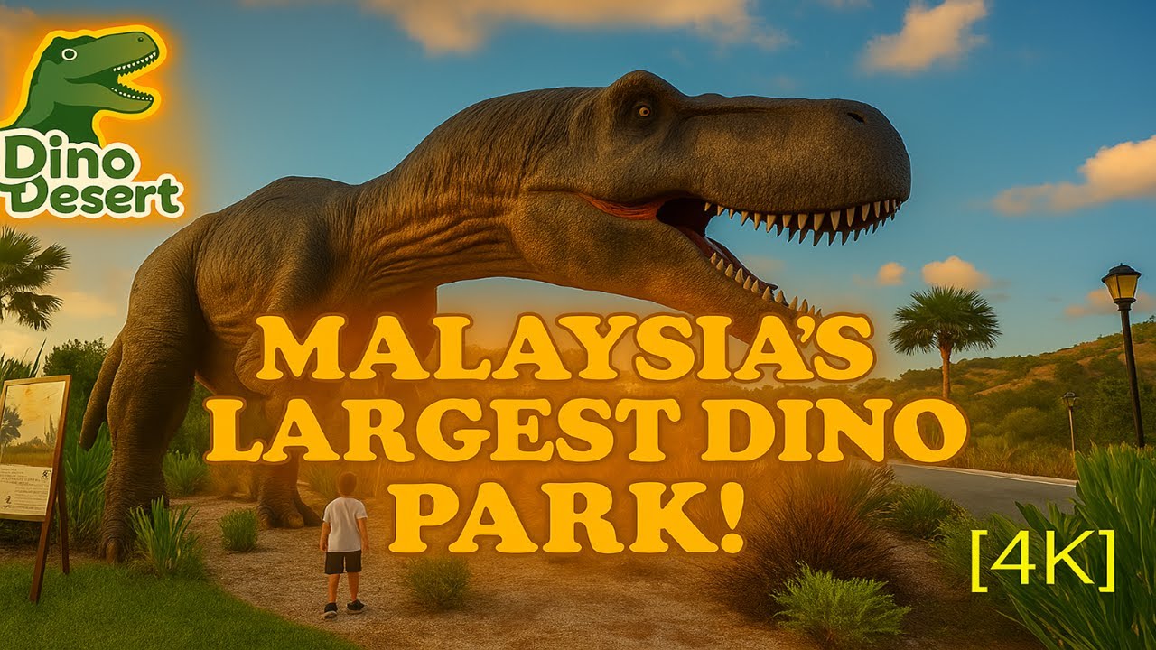 Inside Malaysia’s LARGEST Dinosaur Park 🦖 | Dino Desert Walking Tour (4K)