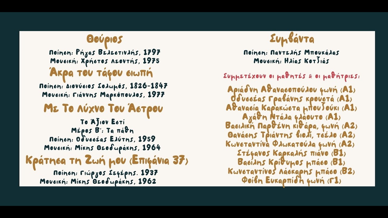 Μουσικό Μέρος