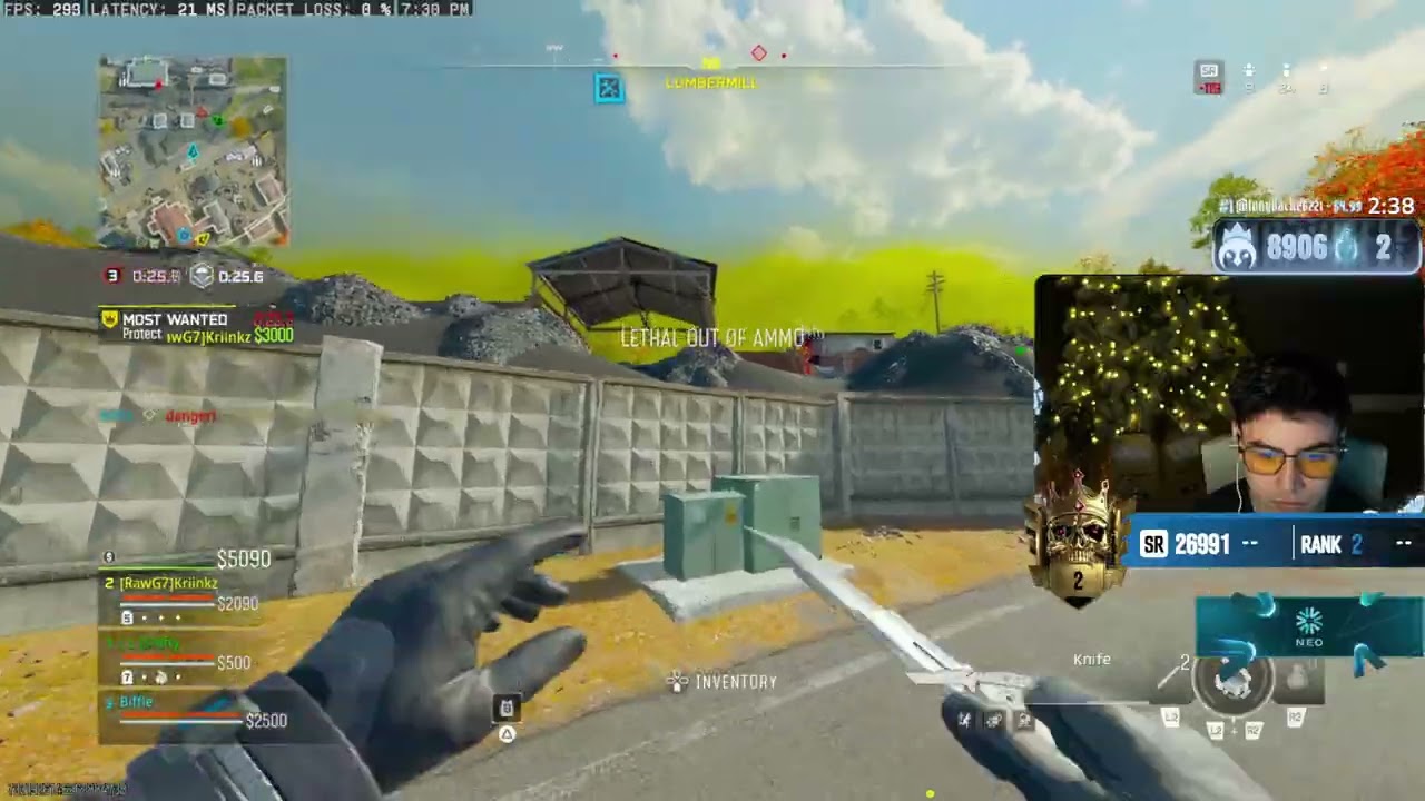 Biffle AMAZED By Shifty's CRAZY 1V5 Clutch To Win This Rank Game...