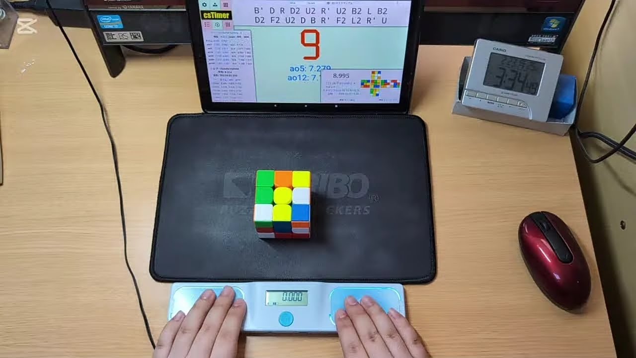 ルービックキューブmo3 5.98秒！