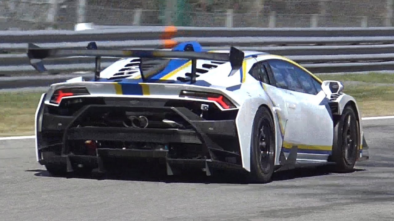 2018 Lamborghini Huracan Super Trofeo EVO SCREAMING V10 Sounds @ Monza Circuit!