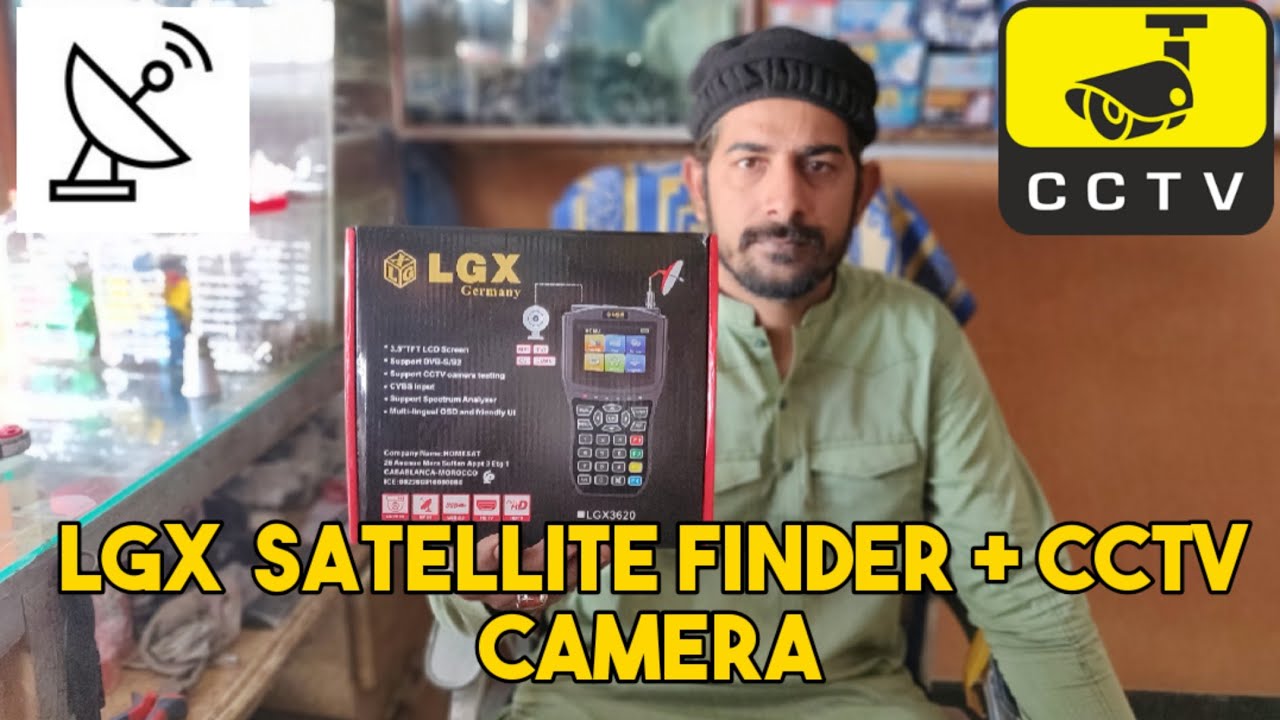 LGX satellite finder plus cctv camera install Unboxing