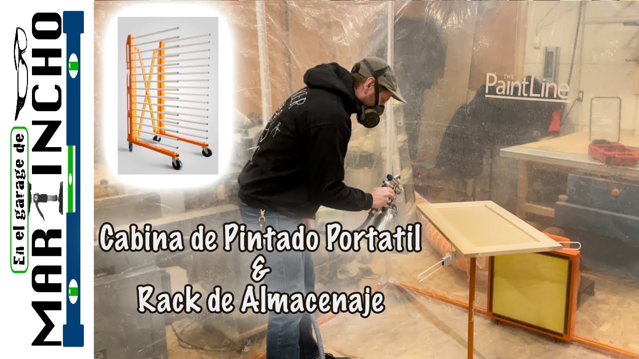 Cabina de Pintado Portatil y Rack de Almacenaje