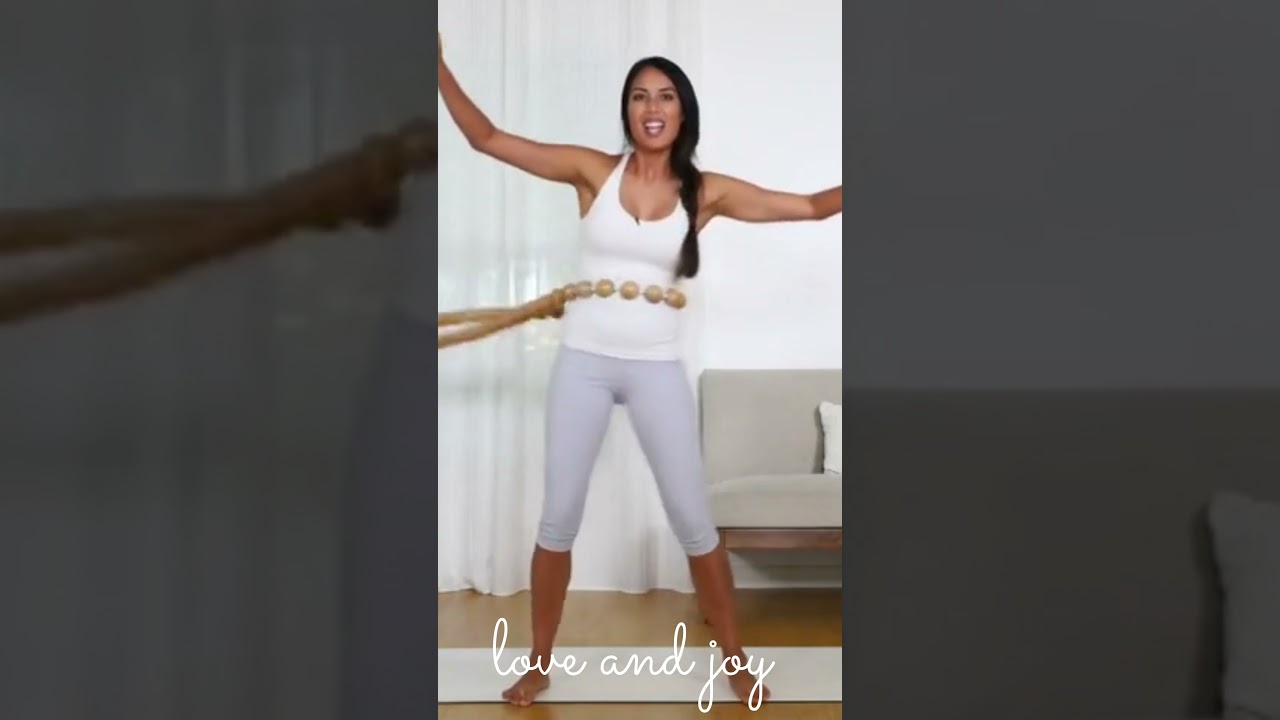 Wooden Hula Weighted Exercise Hoop for Fitness