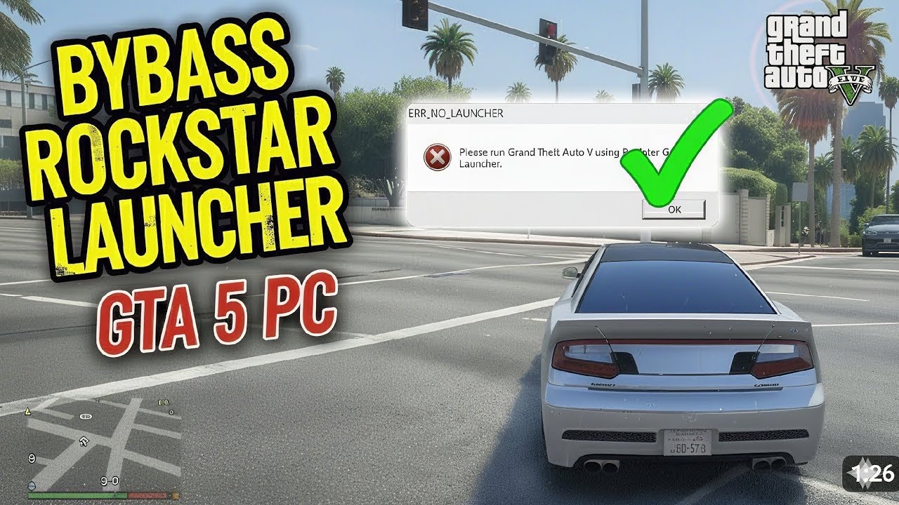 Bypass the Rockstar Launcher for GTA 5 (2025) |Play GTA 5 Without Rockstar Launcher The (Easy Way)
