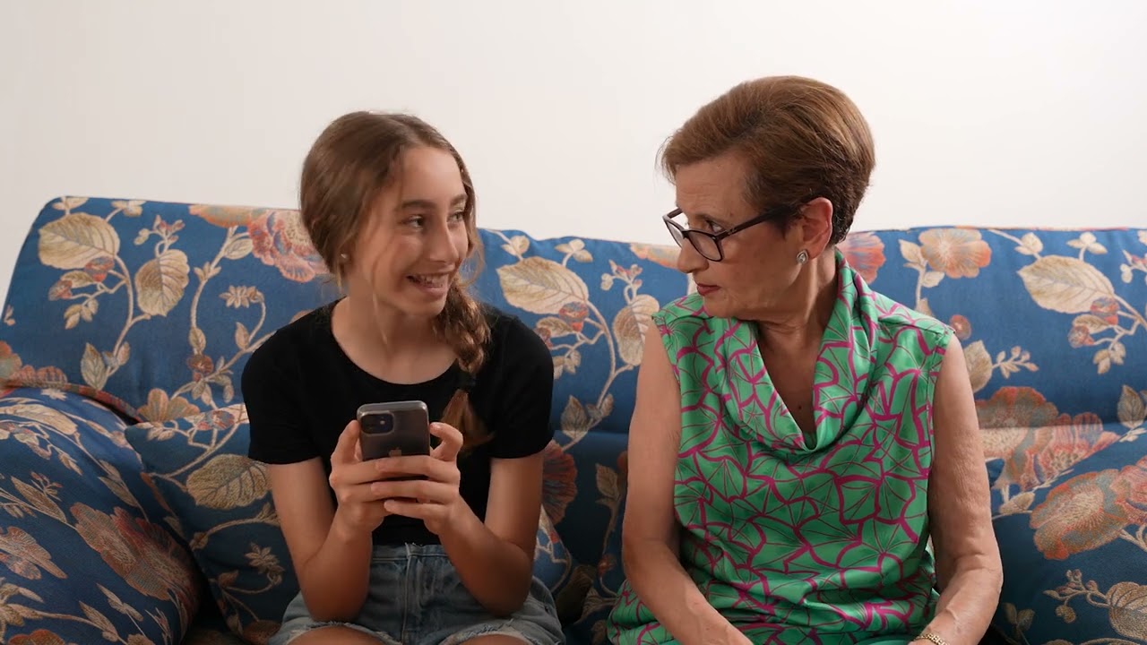 Blanca y su abuela