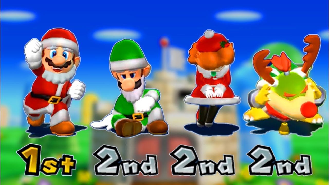 Mario Party 9 Minigames - Mario Vs Luigi Vs Daisy Vs Bowser Jr (Master Difficulty)