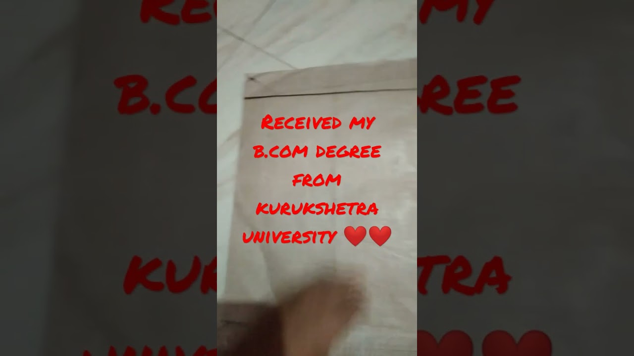 Unboxing my b.com degree from Kuk (11-3-2023)