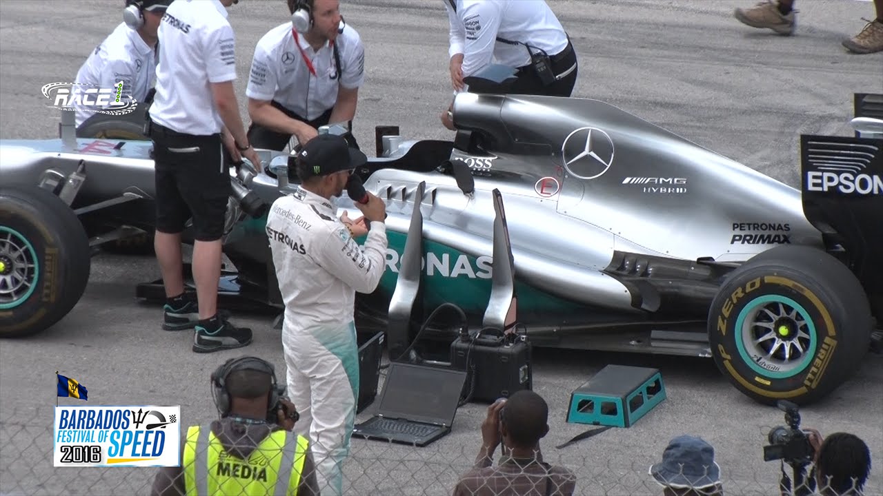 The Barbados Festival of Speed 2016 with Lewis Hamilton