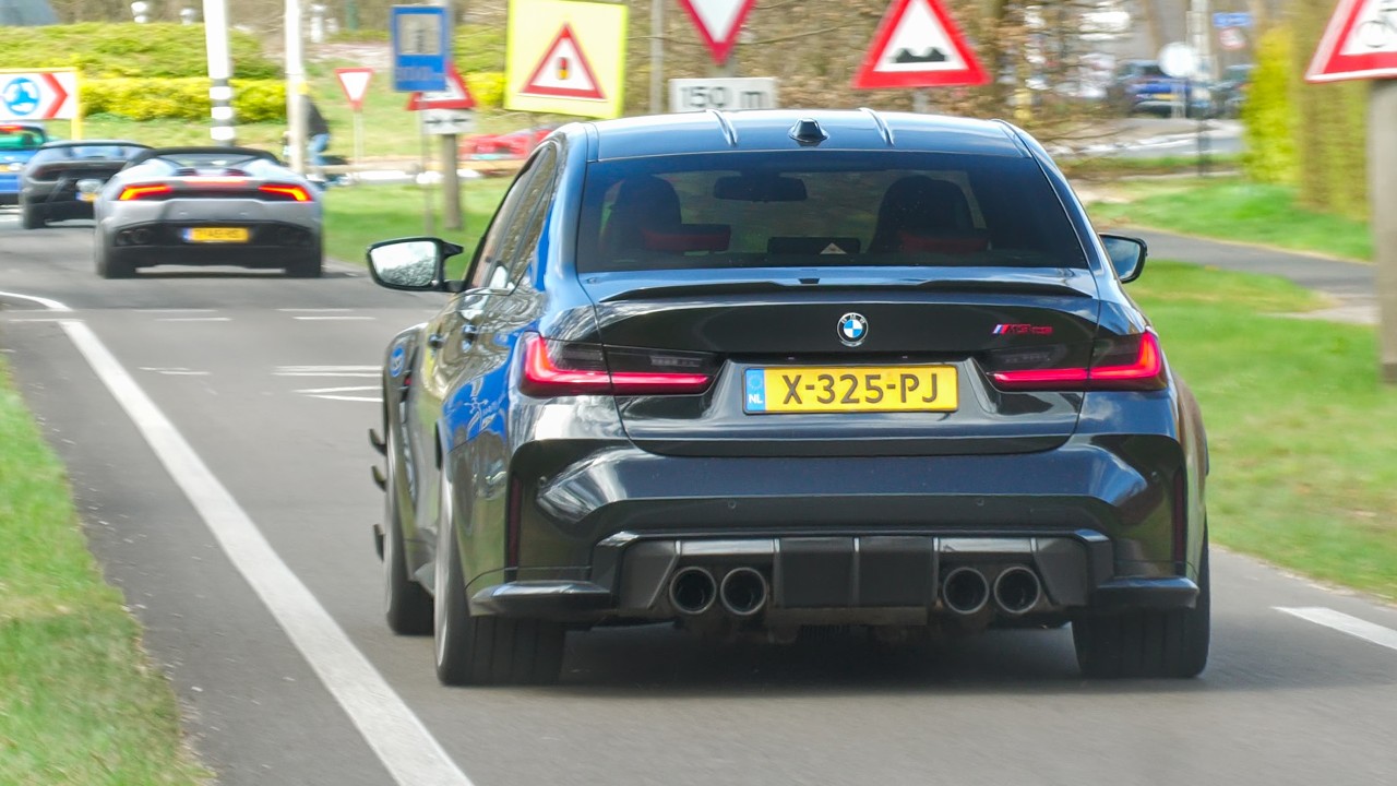 BMW M3 G80 CS with CATLESS Milltek Exhaust - LOUD Revs and Accelerations!
