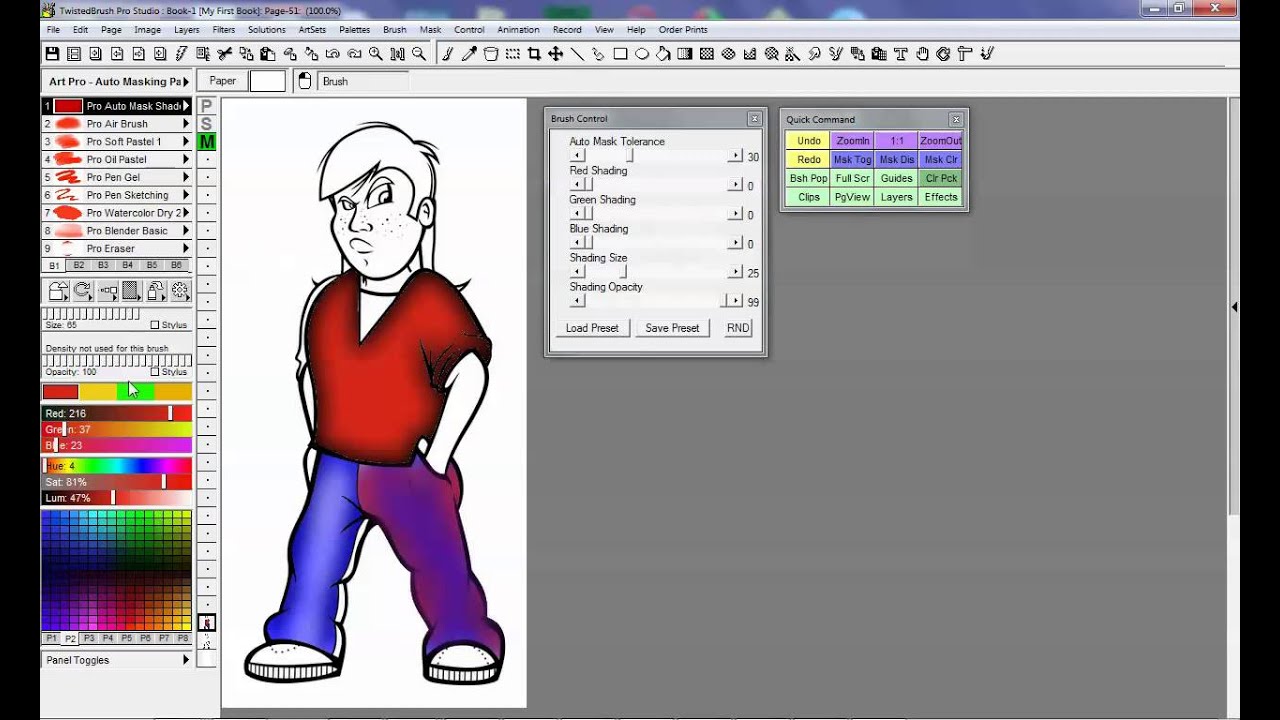 TwistedBrush Tutorials: Auto Masking Brushes