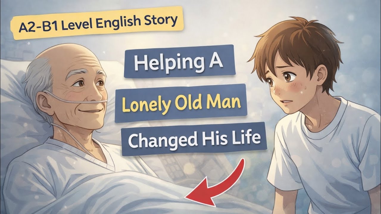 Helping a Lonely Old Man Changed His Life | A2–B1 English Story