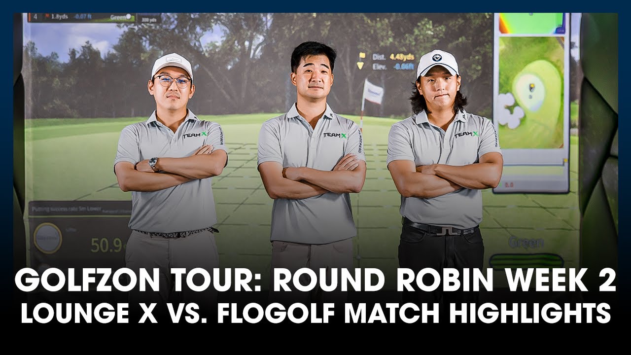 GOLFZON Tour Season 2: Round Robin Week 2 Match Highlights | Lounge X vs. Flogolf