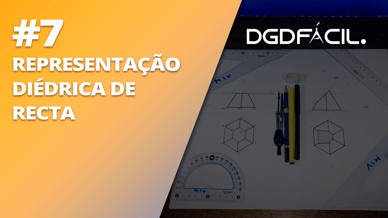 #07 Representação diédrica da recta - DGD FÁCIL