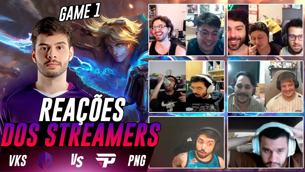 STREAMERS REAGEM ao GAME 1 de VKS x PAIN COM MORTHEUS E BOAL CARREGANDO