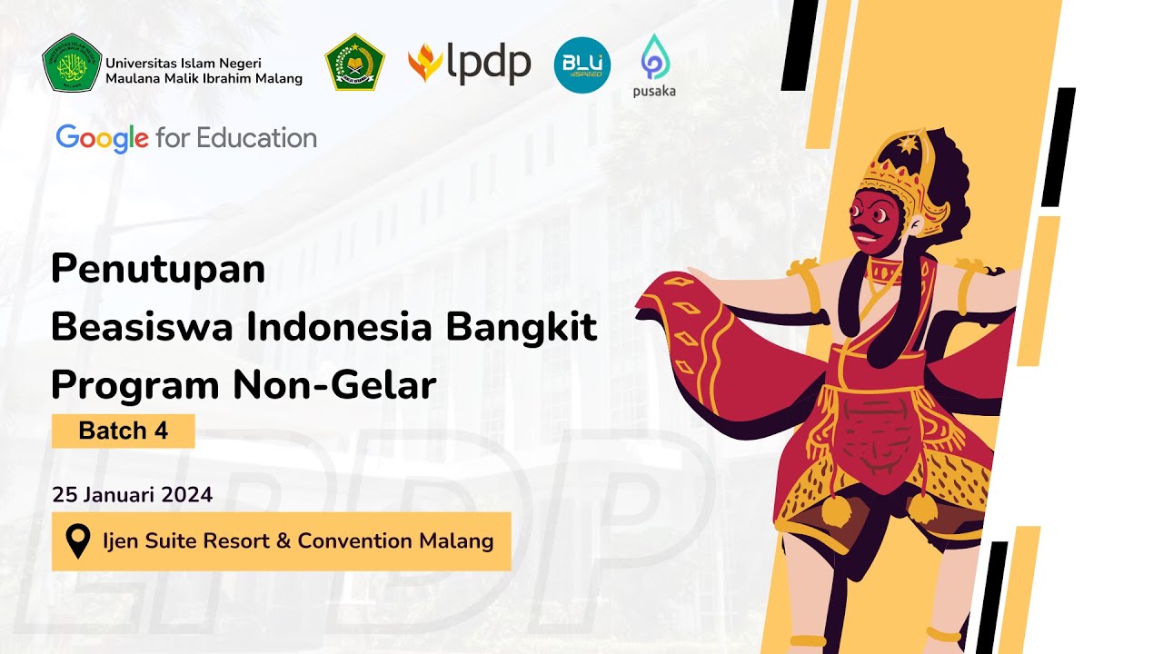 Penutupan Program Beasiswa Non Gelar Batch 4 Tahun 2022