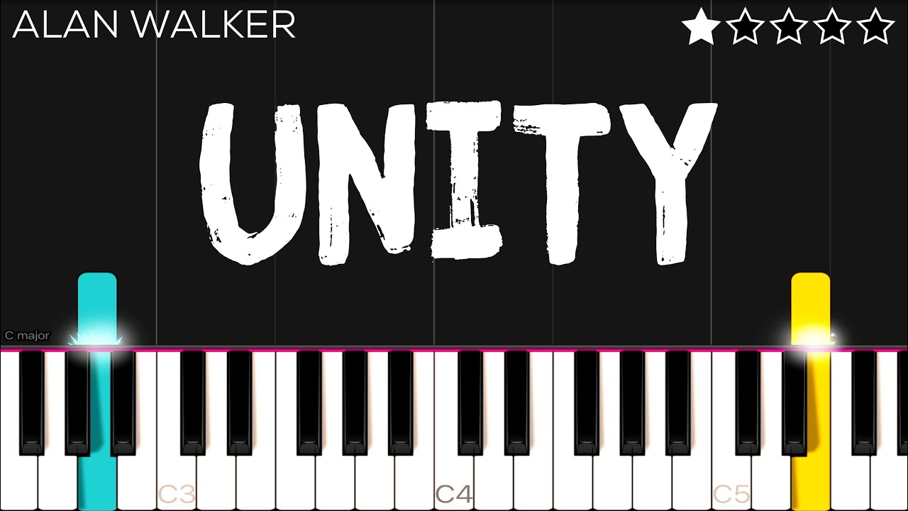 Alan Walker - Unity (ft. Walkers) | EASY Piano Tutorial