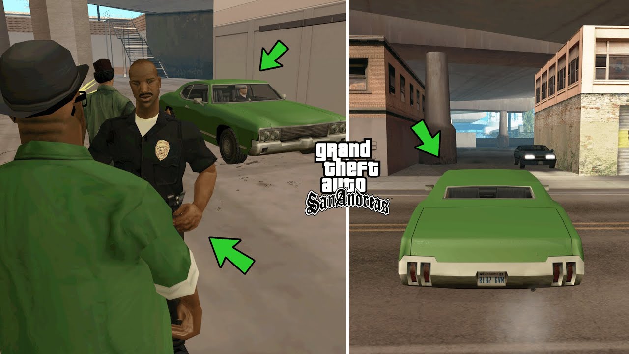 How To Steal The Green Sabre in GTA San Andreas! (Secret Green Car)