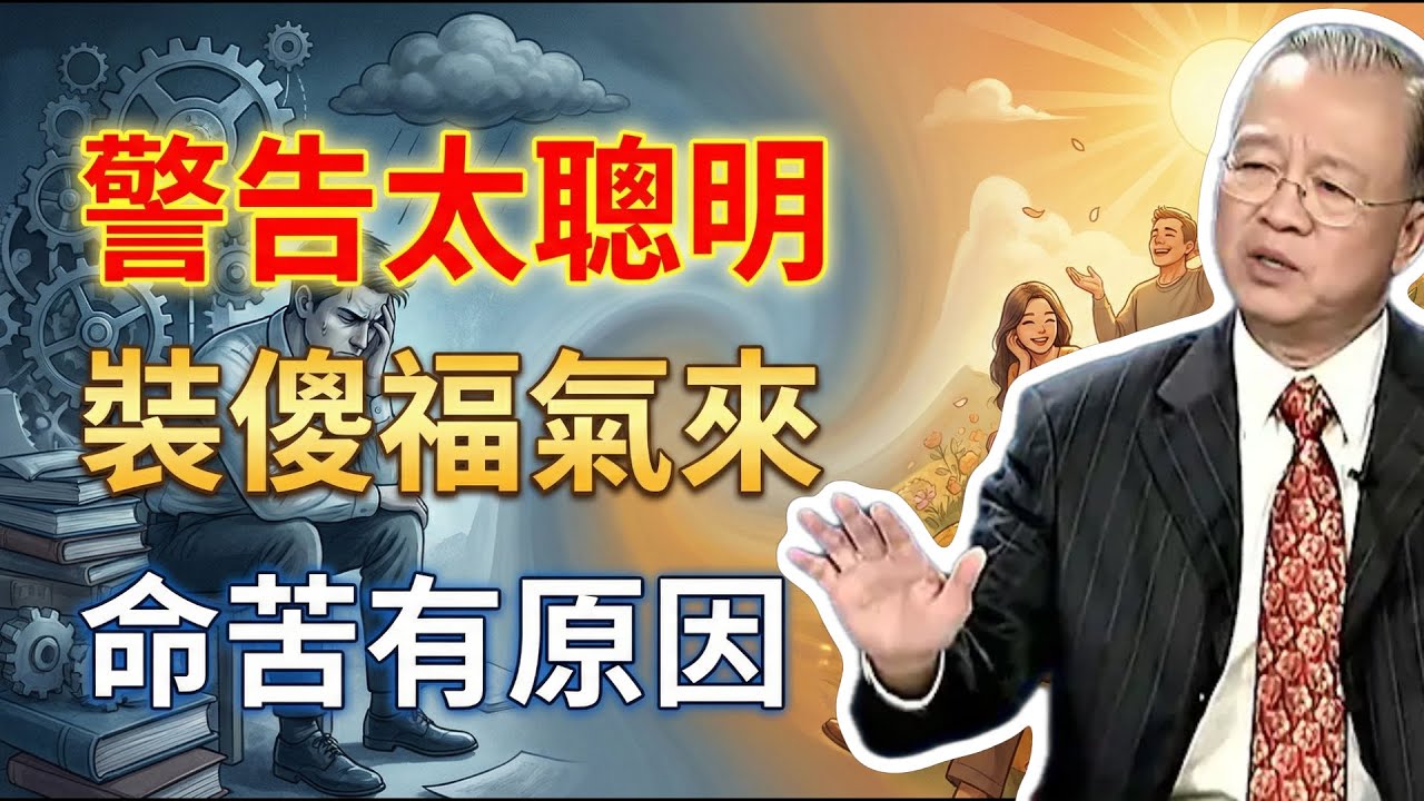 警告！太聰明反而命苦？學會這兩招，福氣自動找上門！#曾仕強 #易經 #人生智慧 #命理 #國學 #正能量 #裝傻智慧 #沈默的力量 #處世哲學 #離火九運 #避凶趨吉 #心靈成長