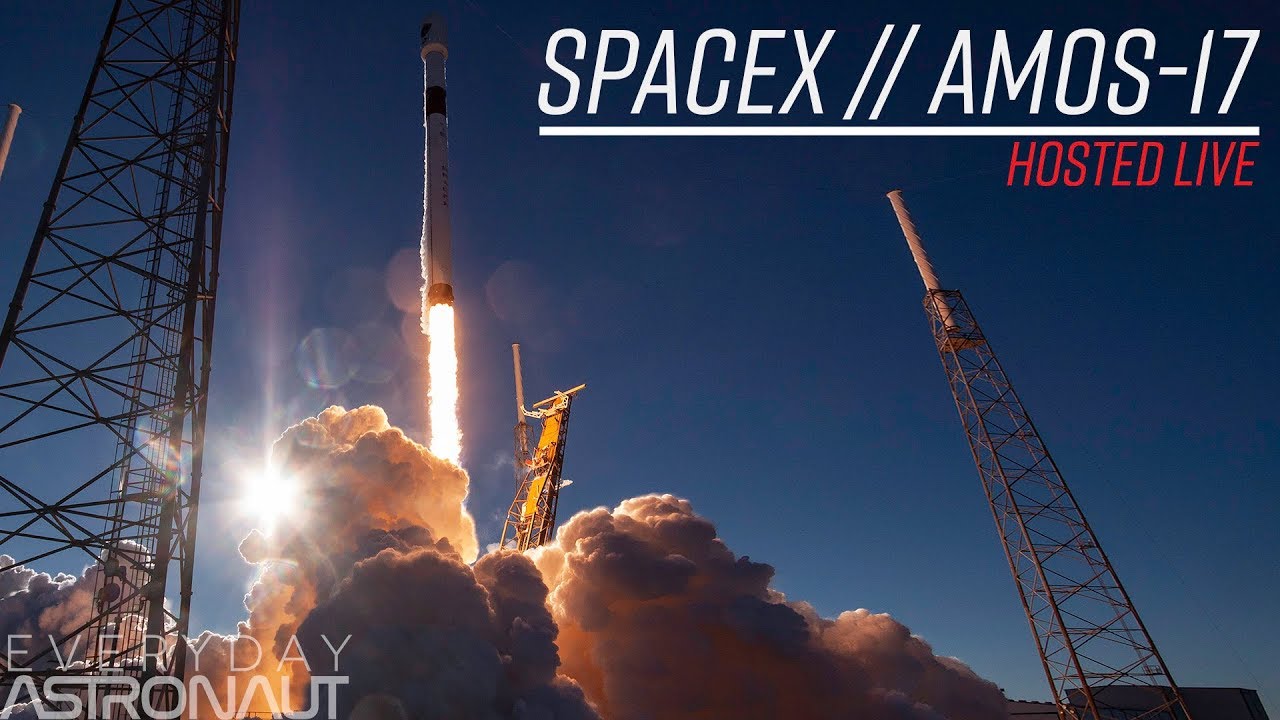 Watch SpaceX say goodbye to a Block 5 booster (Amos-17 mission)