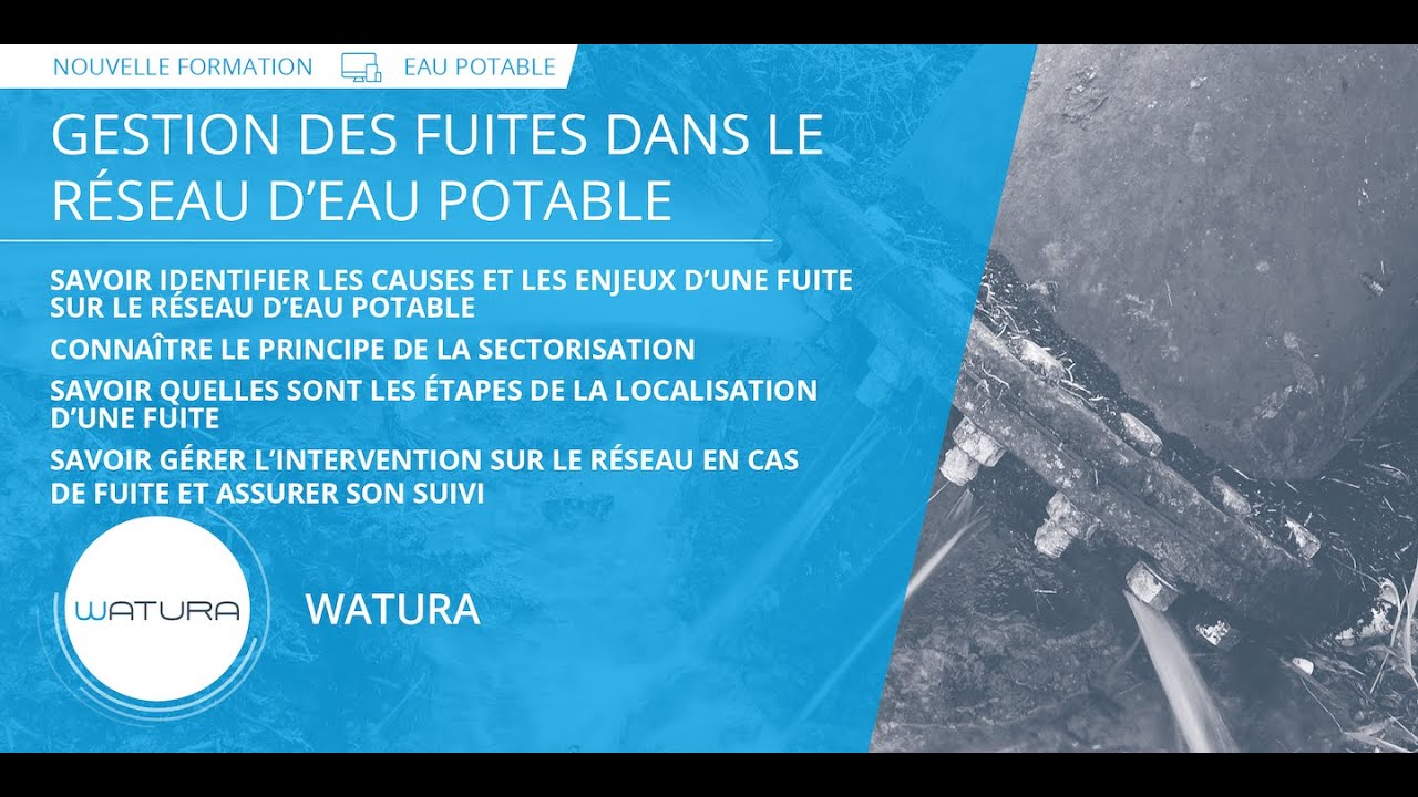 Gestion des fuites dans les réseaux d'eau potable - Les enjeux de la détection des fuites