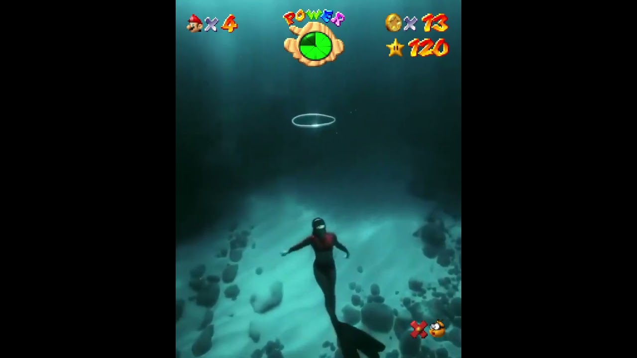 Swimming in Dire Dire Docks be like #supermario64 #gamingmemes #nintendomemes