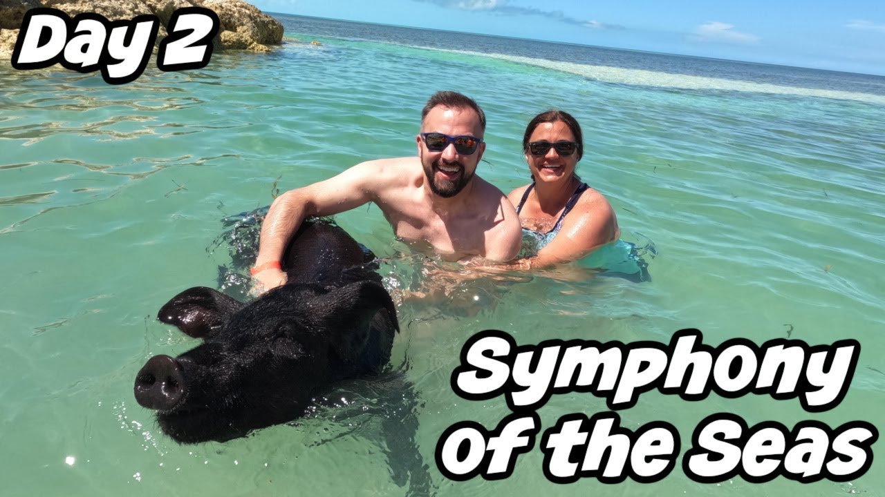 Symphony of the Seas Day 2  | CocoCay Bahamas | Swimming with Pigs | Royal Caribbean 2022