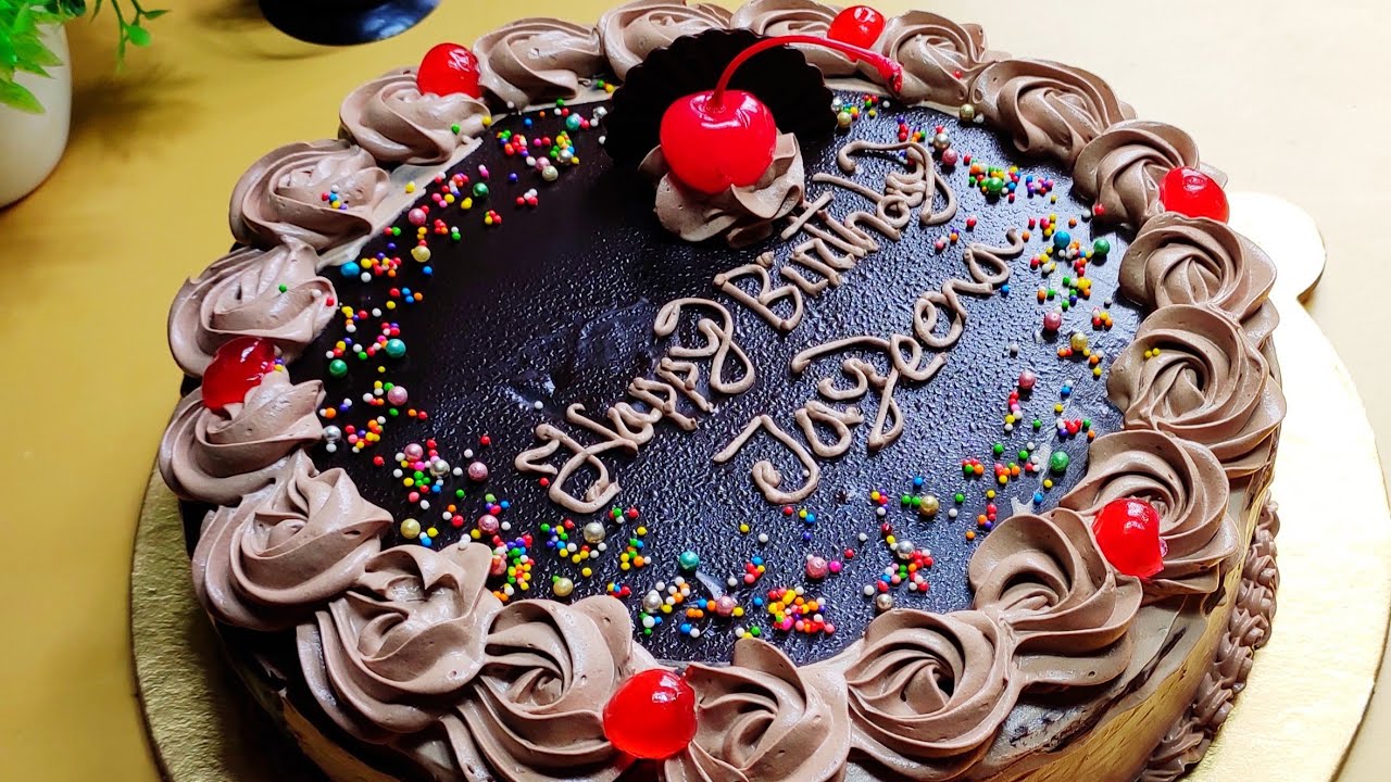 3 Pound Chocolate Birthday Cake | Without Oven Birthday Cake | Easy Chocolate Cake