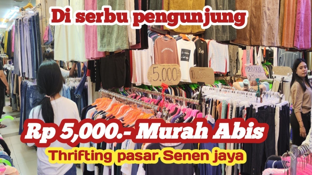 Thrifting pasar Senen mulai di serbu pengunjung menjelang lebaran