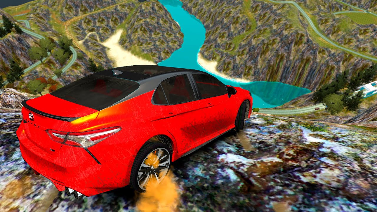 GTA 4 Cliff Drops & Crashes (Real Cars Mods) ep.77