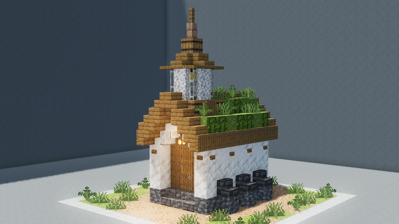 Minecraft | How to Build a Small Mountain Chapel 1.19 | Tutorial