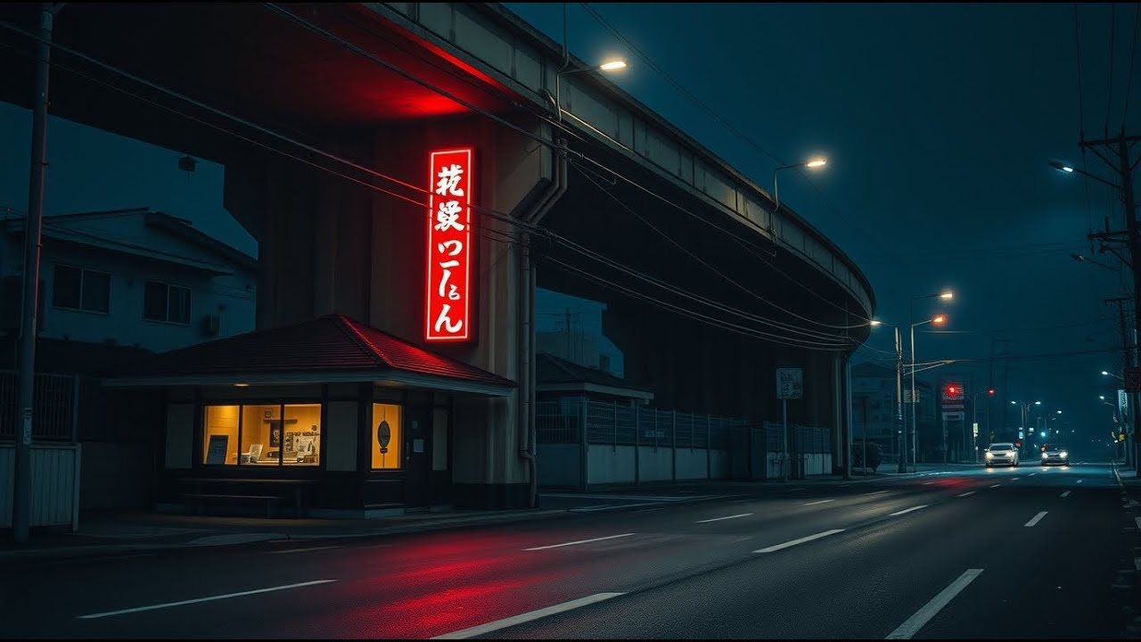 90s Midnight at a Small Japanese Udon Shop 🍜 | Lo-Fi Chillhop for Late Nights
