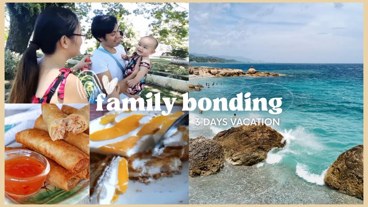 family bonding, beach day 🏖️, cooking vlog, mango float, 3 days vacation