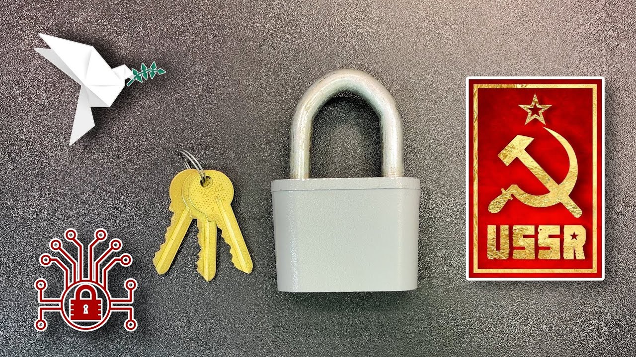 Old USSR padlock picked ☭🕊