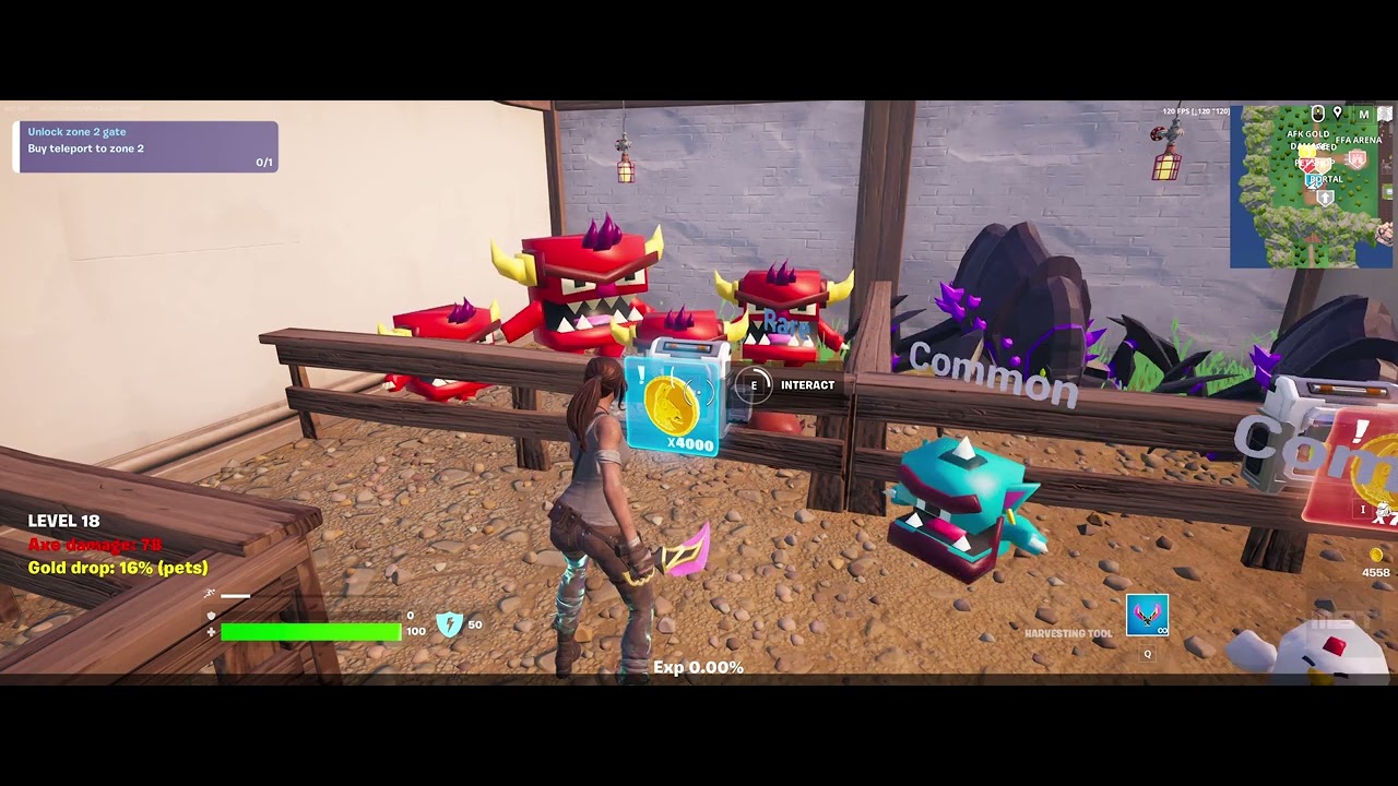 FORTNITE 🌲 Lumber Town 🌲 100 LEVEL, 5000+ AXE DMG, LEGENDARY PETS - MAP CODE: 7112-2463-4380