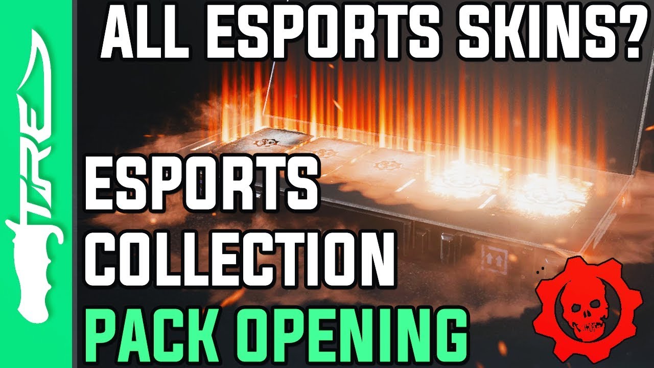 ALL BLACK STEEL & ESPORTS SKINS? - Gears of War 4 Gear Packs Opening - 13 ESPORTS COLLECTION PACKS!