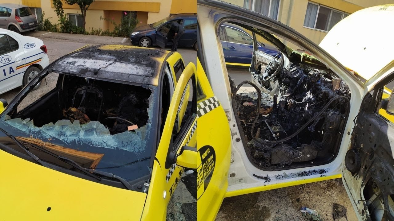 Răzbunări în stil mafiot. Taxi-uri incendiate