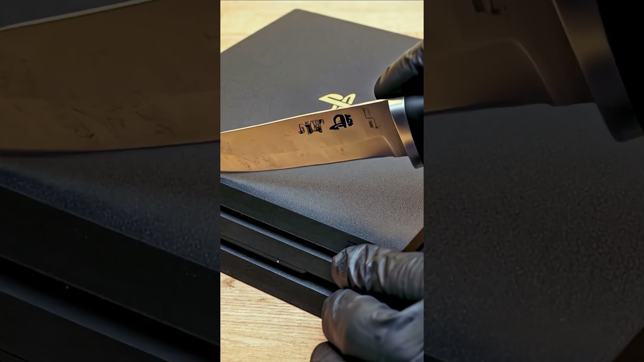 The Sound of Slicing Consoles (ASMR) - PlayStation 4