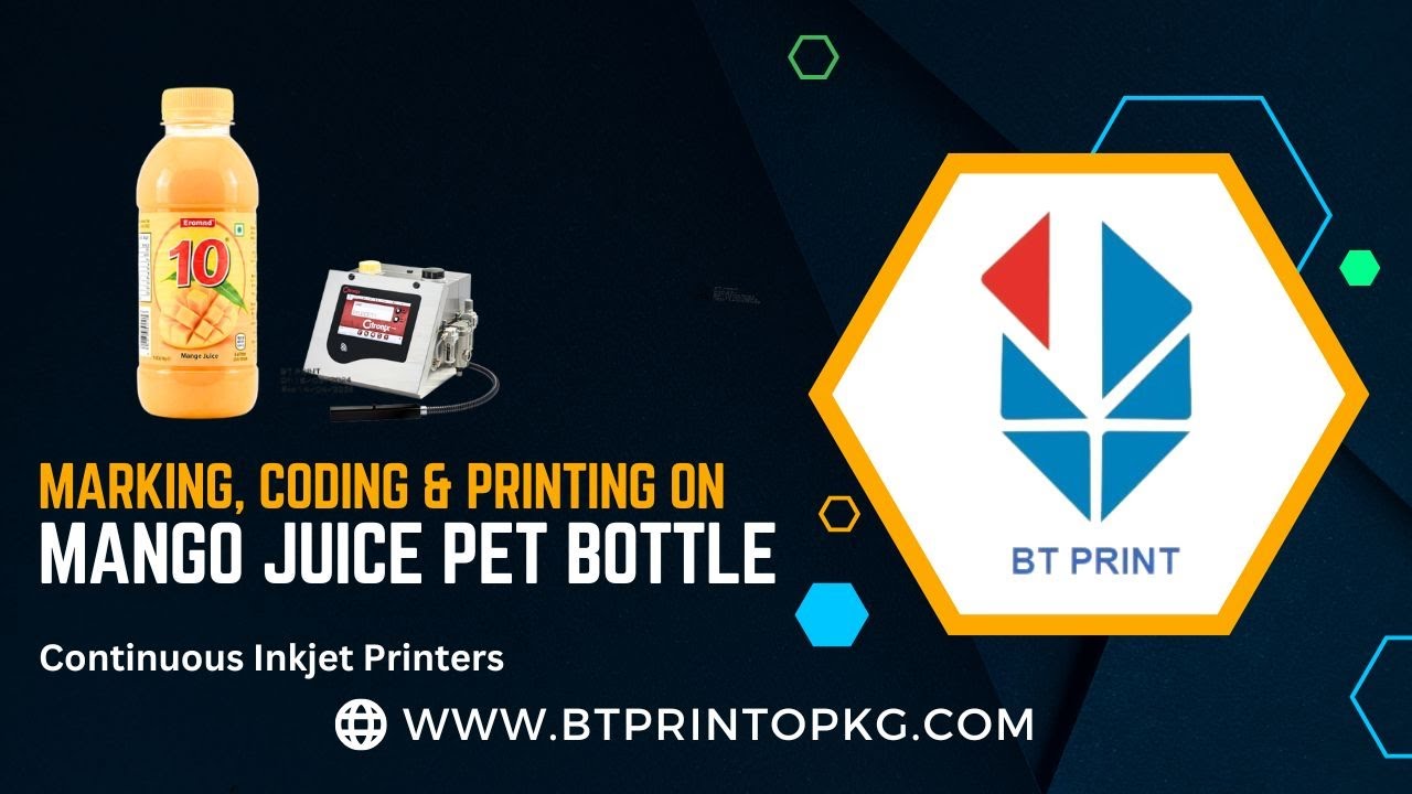 High-Speed Batch Coding on Mango Juice PET Bottles with Citronix CIJ Printer