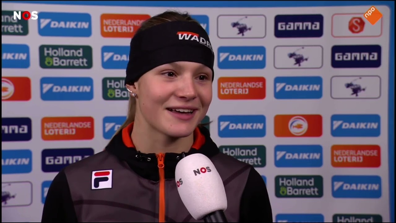 Angel Daleman interview after 1500m silver at NK shorttrack 22-23 엔젤 달레만