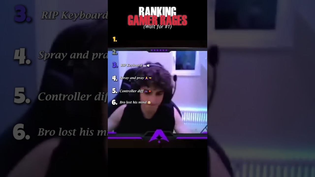 Ranking GAMER RAGES 🎮 (Wait for #1) #shorts