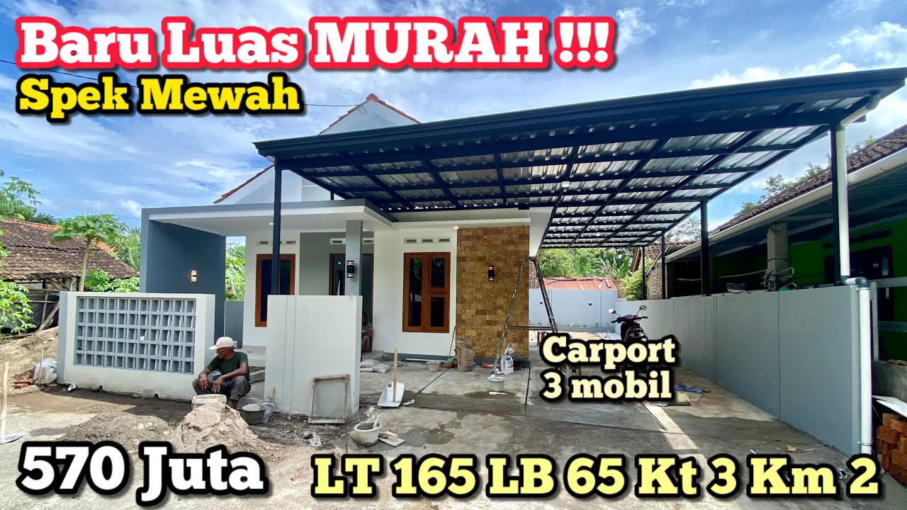 ISTIMEWA!!! Rumah Baru 165 m2 Spek mewah di pleret Bantul Yogyakarta 