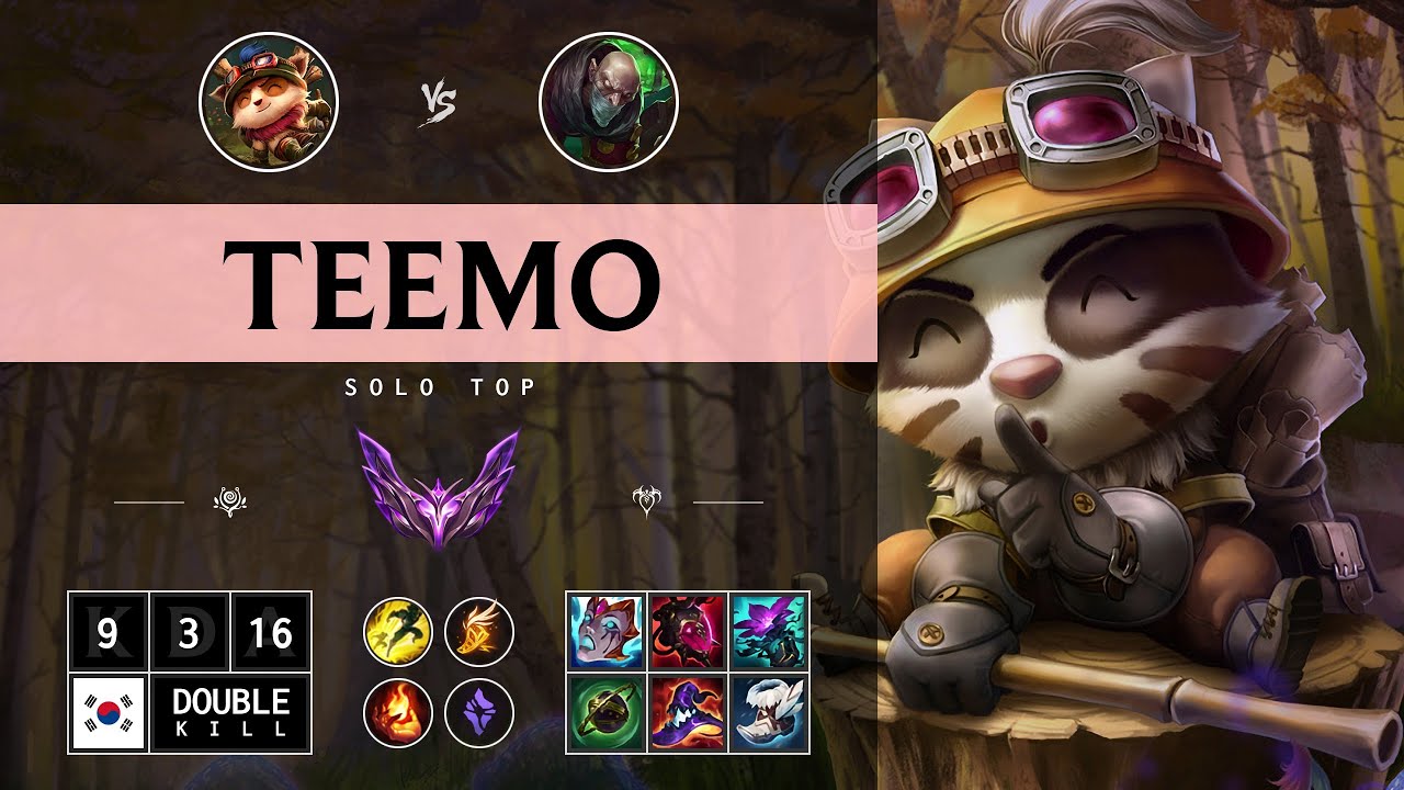 Teemo Top vs Singed - KR Master Patch 14.12