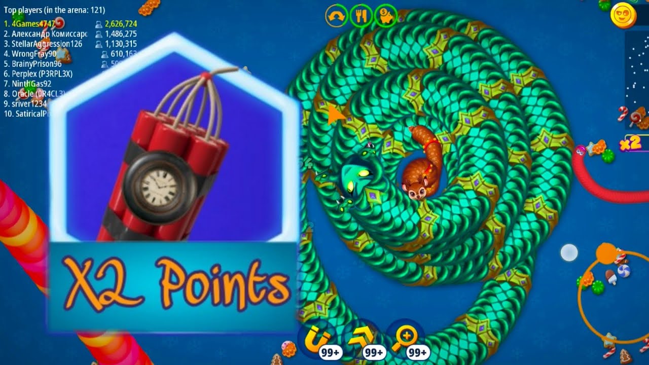 ⏳Worms Zone.io X2 Points : Medusa ⏳ by 4Games_#1165