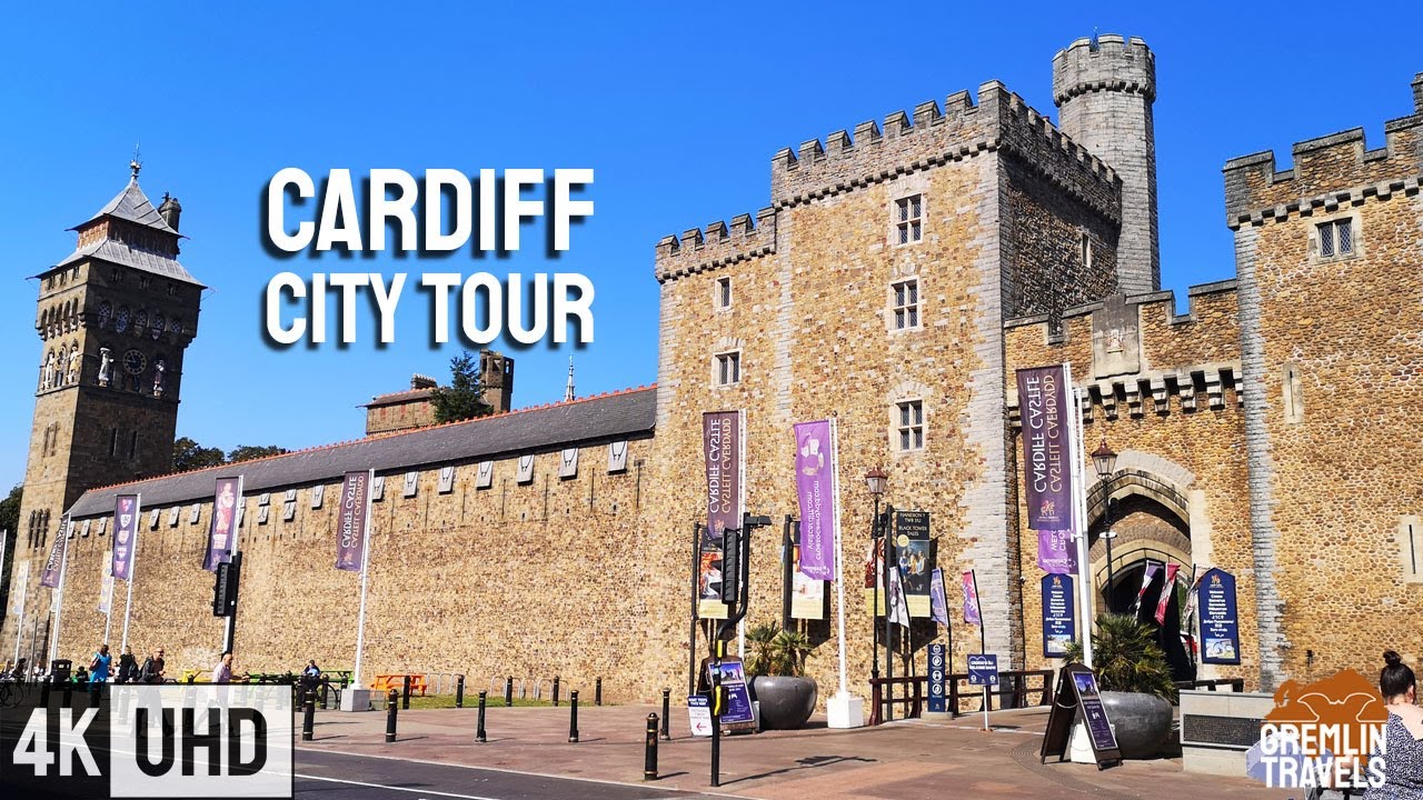 Cardiff, UK 🏴󠁧󠁢󠁷󠁬󠁳󠁿 - City Centre Tour [4K]