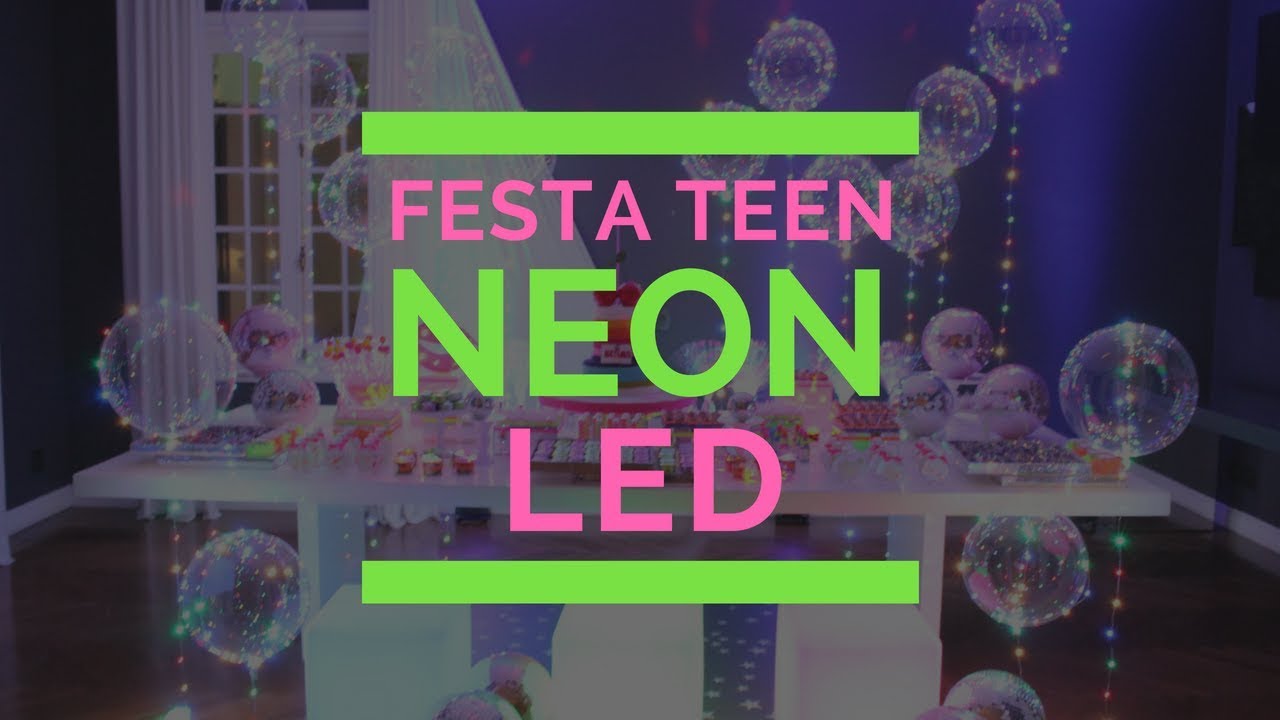 Veja a Festa Neon LED Que Montamos Na Casa da Nossa Cliente