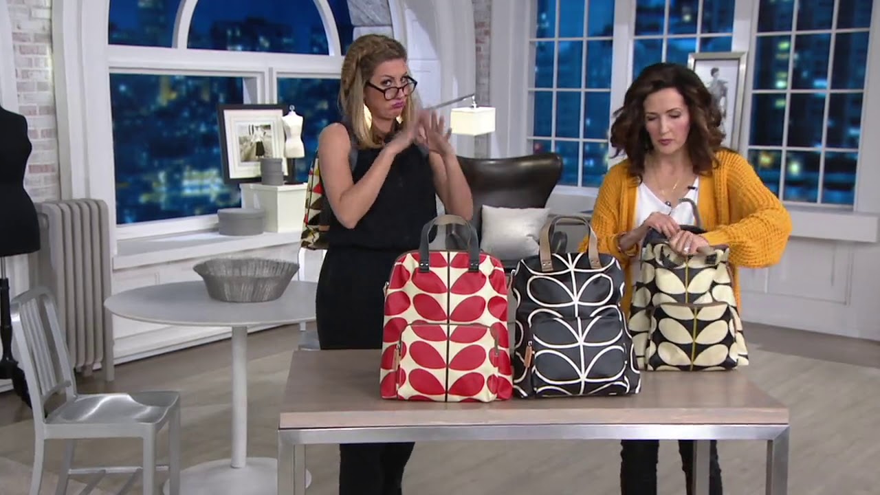 Orla Kiely Coated Canvas Backpack - Bestie on QVC