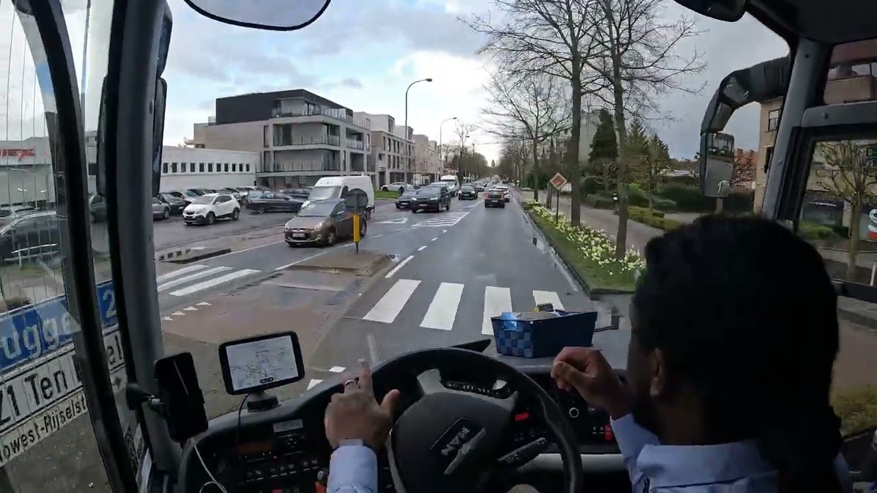 POV Bus Driving Belgium - Man Lion's Coach Euro 6 - 4K