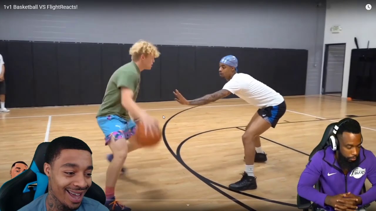 Reacting To FLIGHT PUNCHED THE WALL FRUSRATED LOL! TJass 1v1 FlightReacts Basketball!